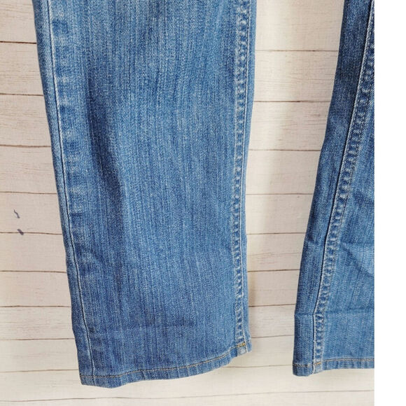 ACNE HEX LENA MID RISE SLIM FIT MEDIUM WASH JEANS, SZ 27x34 - Picture 4 of 16